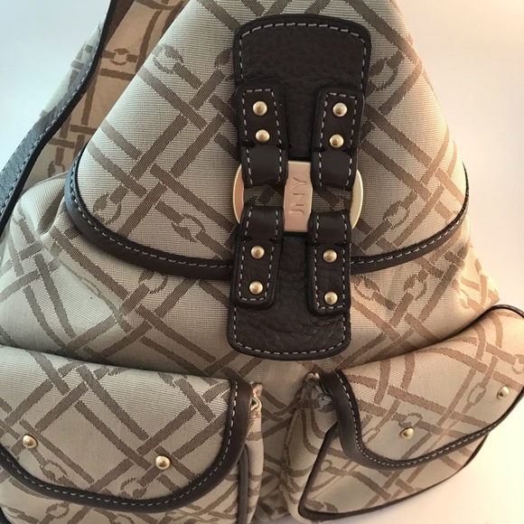 Jones New York Backpack/Shoulder bag Fabric and Leather - Picture 2 of 8